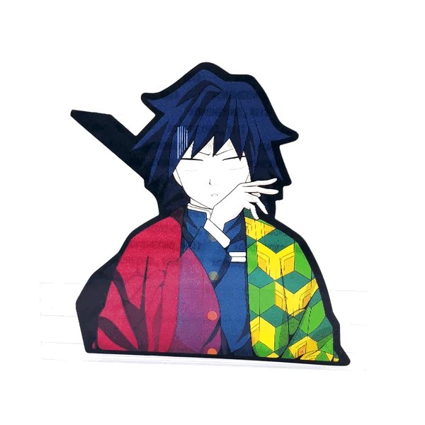Mily Home Décor Demon Slayer Giyu Expressions Lenticular Sticker 5 Mily Home Décor Demon Slayer Giyu Expressions Lenticular Sticker