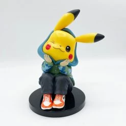 Mily Pokemon Blue Hooded Pikachu Figure Figures