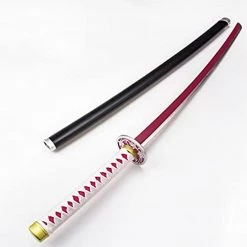 Mily 32-in Demon Slayer Kanao Nichirin Blade Wooden Cosplay Weapon Accessories