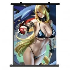 Mily Pokemon Cynthia & Garchomp 23 X 36 Inch Wall Scroll Poster Ver. 2