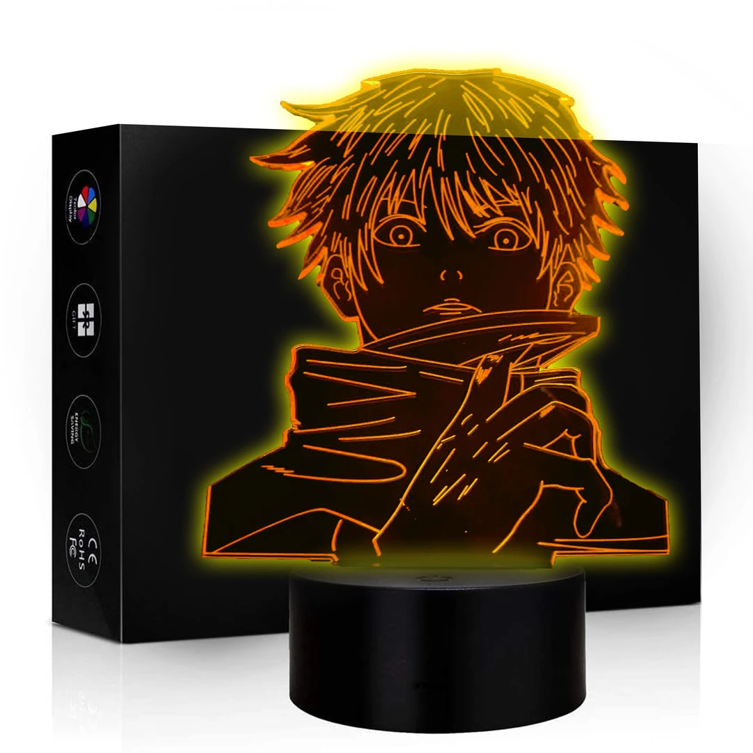 Mily Jujutsu Kaisen Gojo Blindfold Off Acrylic LED Lamp 3 Mily Jujutsu Kaisen Gojo Blindfold Off Acrylic LED Lamp