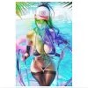 Mily Pokemon Hilda Poolside "11 X 17" Metallic Glossy Art Print
