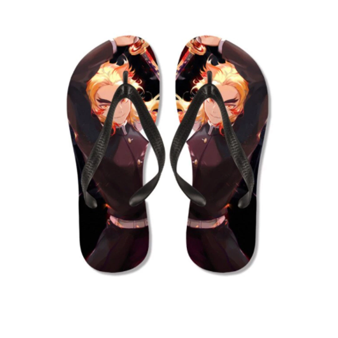 Mily Demon Slayer Kyojuro Rengoku Flip Flops Apparel 4 Mily Demon Slayer Kyojuro Rengoku Flip Flops Apparel