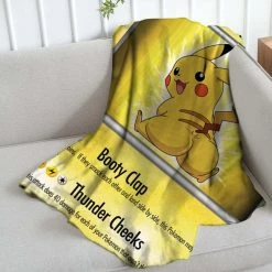 Mily Pokemon Thicc Pikachu Throw Blanket Lifestyle