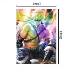 Mily My Hero Academia Katsuki Bakugo "5 X 7" Metallic Glossy Art Print