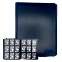 Mily Totem World Black Stitched 9-Pocket Zipper Binder