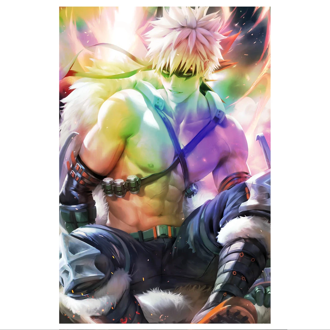 Mily Lifestyle My Hero Academia Katsuki Bakugo "11 X 17" Metallic Glossy Art Print 3 Mily Lifestyle My Hero Academia Katsuki Bakugo "11 X 17" Metallic Glossy Art Print