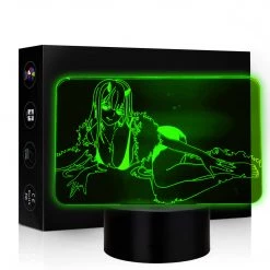 Mily Darling In The FranXX Zero Two Lounging Acrylic LED Lamp Figures