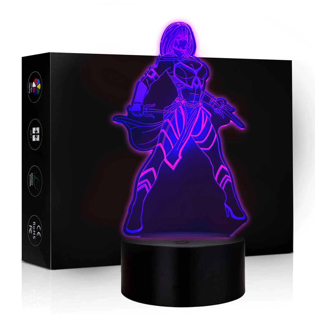 Mily Mortal Kombat Mileena Art Acrylic LED Lamp 3 Mily Mortal Kombat Mileena Art Acrylic LED Lamp