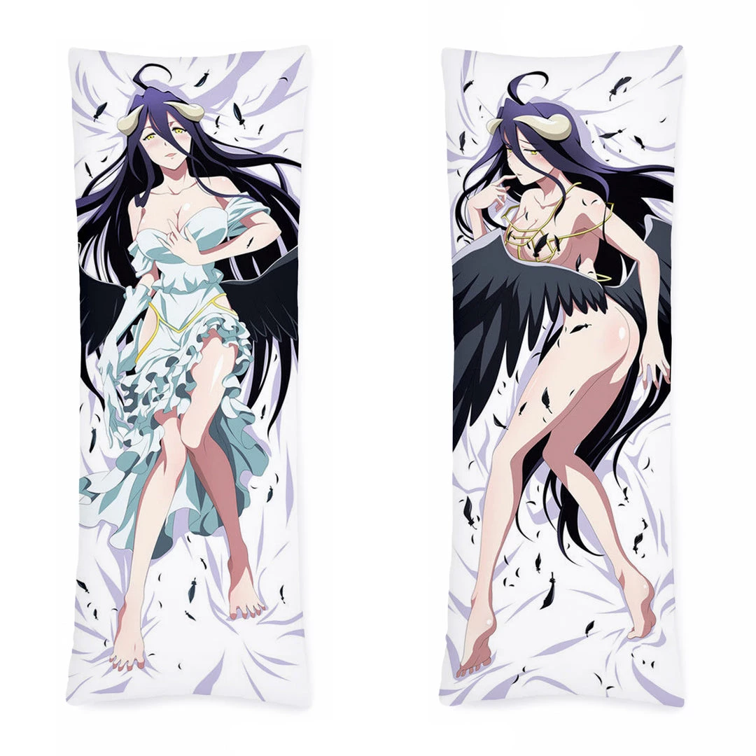 Mily Overlord Albedo Feathers Body Pillow Cover Lifestyle 3 Mily Overlord Albedo Feathers Body Pillow Cover Lifestyle