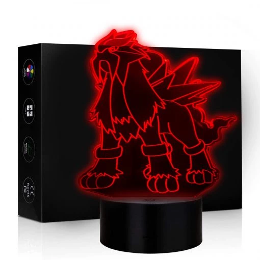 Mily Pokemon Entei Acrylic LED Lamp Figures