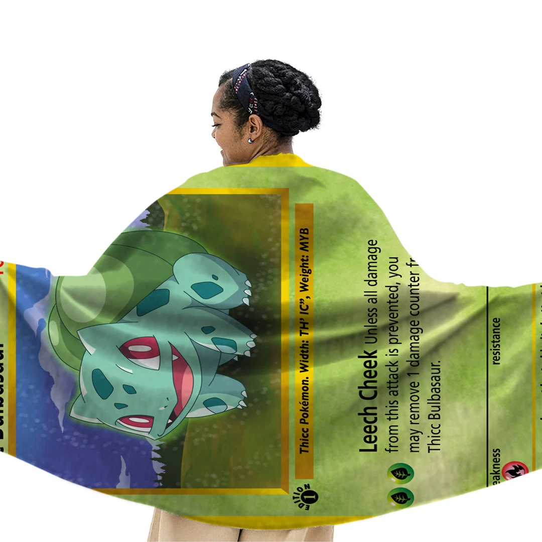 Mily Lifestyle Pokemon Thicc Bulbasaur Throw Blanket 5 Mily Lifestyle Pokemon Thicc Bulbasaur Throw Blanket