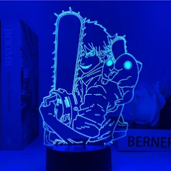 Mily Figures Chainsaw Man Denji And Poochita Acrylic LED Lamp