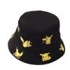 Mily Pokemon Pikachu Allover Print Black Bucket Hat
