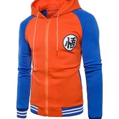 Mily Dragon Ball Goku Gi Orange & Blue Zip Up Hoodie