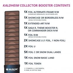 GTS Magic The Gathering Kaldheim Collector Booster Box TCG