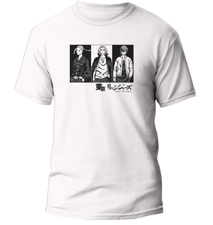 Ink Titan Tokyo Revengers Manjiro Draken Kazutora Panel T-Shirt 3 Ink Titan Tokyo Revengers Manjiro Draken Kazutora Panel T-Shirt