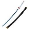 Mily 32-in Demon Slayer Giyu Nichirin Blade Wooden Cosplay Weapon