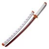 Mily Accessories 32-in Demon Slayer Rengoku Nichirin Blade Cosplay Wooden Sword