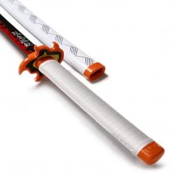 Mily Accessories 32-in Demon Slayer Rengoku Nichirin Blade Cosplay Wooden Sword