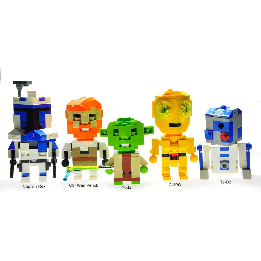 Cesar Figures Star Wars Lego Clone Wars Edition Cube Dude (2010 SDCC Exclusive) 416 Pc. Set 4 Cesar Figures Star Wars Lego Clone Wars Edition Cube Dude (2010 SDCC Exclusive) 416 Pc. Set