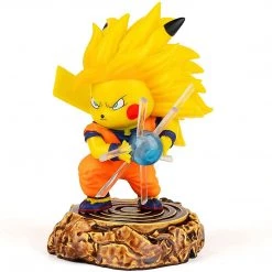 Mily Pokémon X Dragon Ball Super Saiyan 3 Pikachu Figures