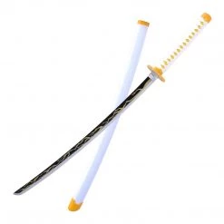 Mily Demon Slayer Zenitsu Nichirin Sword 40-in Weapon Prop Accessories