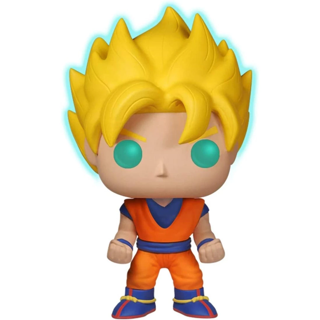 Entertainment Earth Funko Pop! #14 Dragon Ball Z Super Saiyan Goku Glow In The Dark - EE Exclusive 4 Entertainment Earth Funko Pop! #14 Dragon Ball Z Super Saiyan Goku Glow In The Dark - EE Exclusive