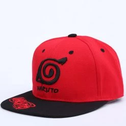 Mily Naruto Hidden Leaf Symbol Red Snapback