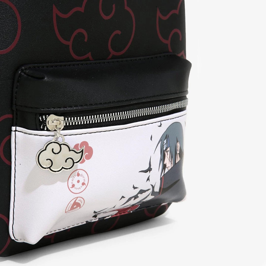 Mily Naruto Akatsuki Print And Itachi Artwork Mini Backpack Accessories 6 Mily Naruto Akatsuki Print And Itachi Artwork Mini Backpack Accessories