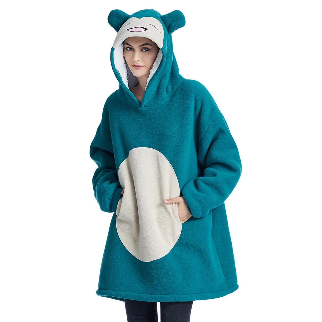 Mily Pokémon Snorlax Fleece Hoodie Apparel 8 Mily Pokémon Snorlax Fleece Hoodie Apparel