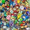 Mily Nintendo Super Smash Bros Roster 23 X 36 Inch Wall Scroll Poster Home Décor