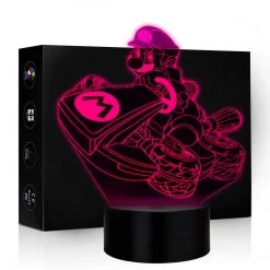 Mily Super Mario Mario Kart Acrylic LED Lamp Figures