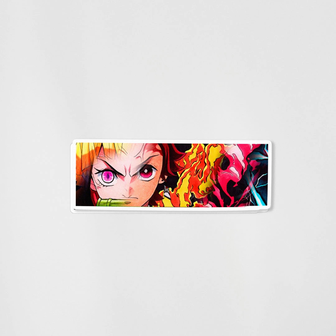 Mily Demon Slayer Tanjiro, Nezuko, & Zenitsu Lenticular Sticker Home Décor 3 Mily Demon Slayer Tanjiro, Nezuko, & Zenitsu Lenticular Sticker Home Décor