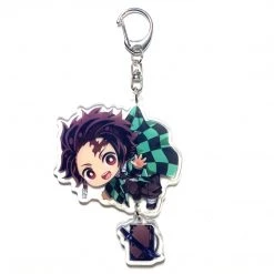 Mily Demon Slayer Tanjiro Dangle Acrylic Keychain Accessories