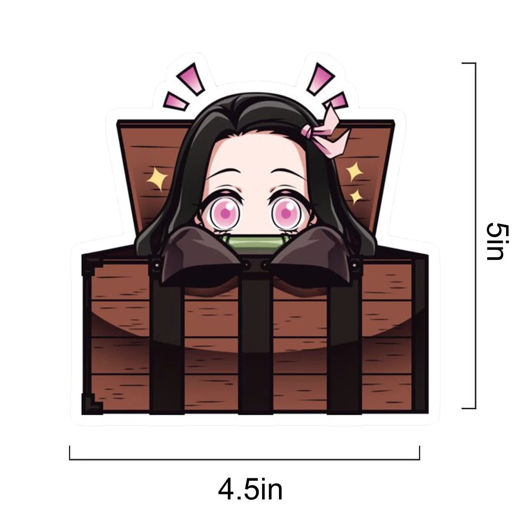 Mily Demon Slayer Nezuko Peeking Box Sticker 4 Mily Demon Slayer Nezuko Peeking Box Sticker