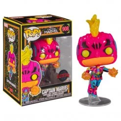 Figures Funko Pop! #908 Marvel Captain Marvel Black Light - Special Edition