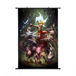 Mily Naruto: Shippuden Team 7 23 X 36 Inch Wall Scroll Poster Home Décor