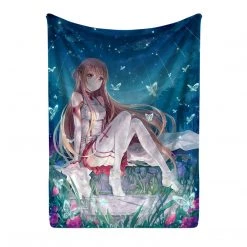 Mily Sword Art Online Asuna Throw Blanket Lifestyle