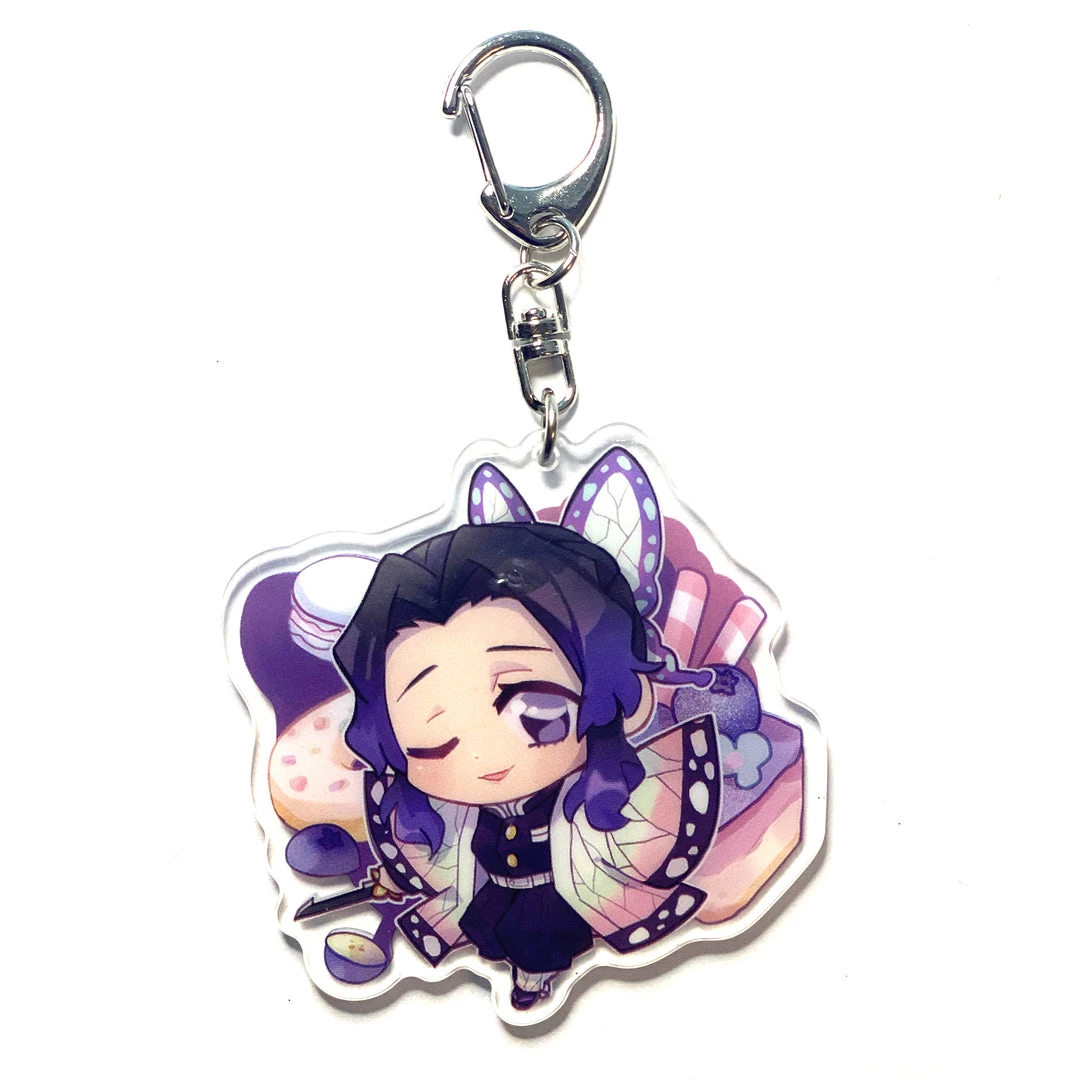 Mily Accessories Demon Slayer Shinobu Chibi Acrylic Keychain 3 Mily Accessories Demon Slayer Shinobu Chibi Acrylic Keychain