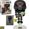 Entertainment Earth Funko Pop! #488 Star Wars: The Mandalorian Dark Trooper With Grogu Glow In The Dark - EE Exclusive 1 Entertainment Earth Funko Pop! #488 Star Wars: The Mandalorian Dark Trooper With Grogu Glow In The Dark - EE Exclusive