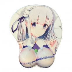 Mily Re:Zero Emilia Shy Oppai Mouse Pad TCG Supplies