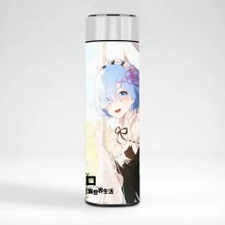 Mily Lifestyle Re:Zero Rem And Ram Temperature Display Thermal Bottle