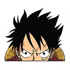 Mily One Piece Luffy Peeker Sticker Home Décor