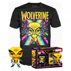 Monster Peeps Apparel Funko Pop! Black Light Wolverine Shirt & Special Edition Funko Bundle Box - Large