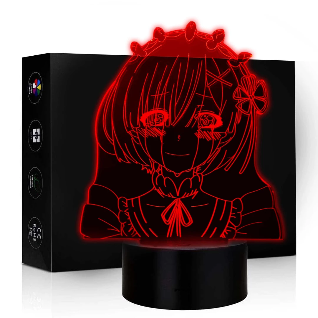 Mily Re:Zero Rem Crying Acrylic LED Lamp Figures 3 Mily Re:Zero Rem Crying Acrylic LED Lamp Figures