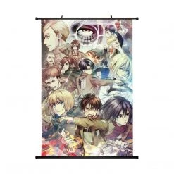 Mily Home Décor Attack On Titan Characters 23 X 36 Inch Wall Scroll Poster