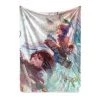 Mily Attack On Titan Watercolor Season Throw Blanket