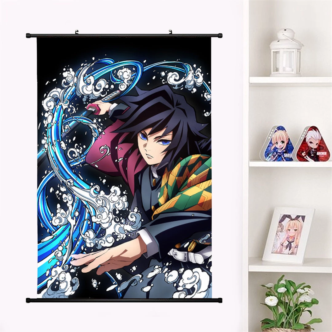Mily Demon Slayer Giyu Water Breathing 23 X 36 Inch Wall Scroll Poster 5 Mily Demon Slayer Giyu Water Breathing 23 X 36 Inch Wall Scroll Poster