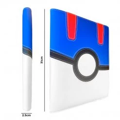 Mily TCG Supplies Totem World Great Ball Stitched Poke Ball Theme 9-Pocket Binder